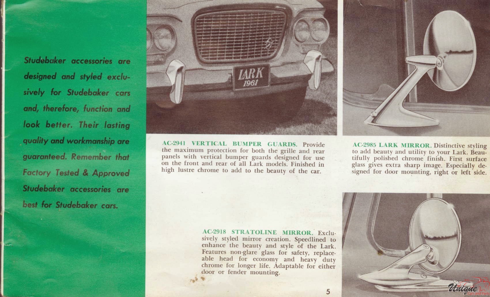 1961 Studebaker Lark Accessories Booklet Page 3
